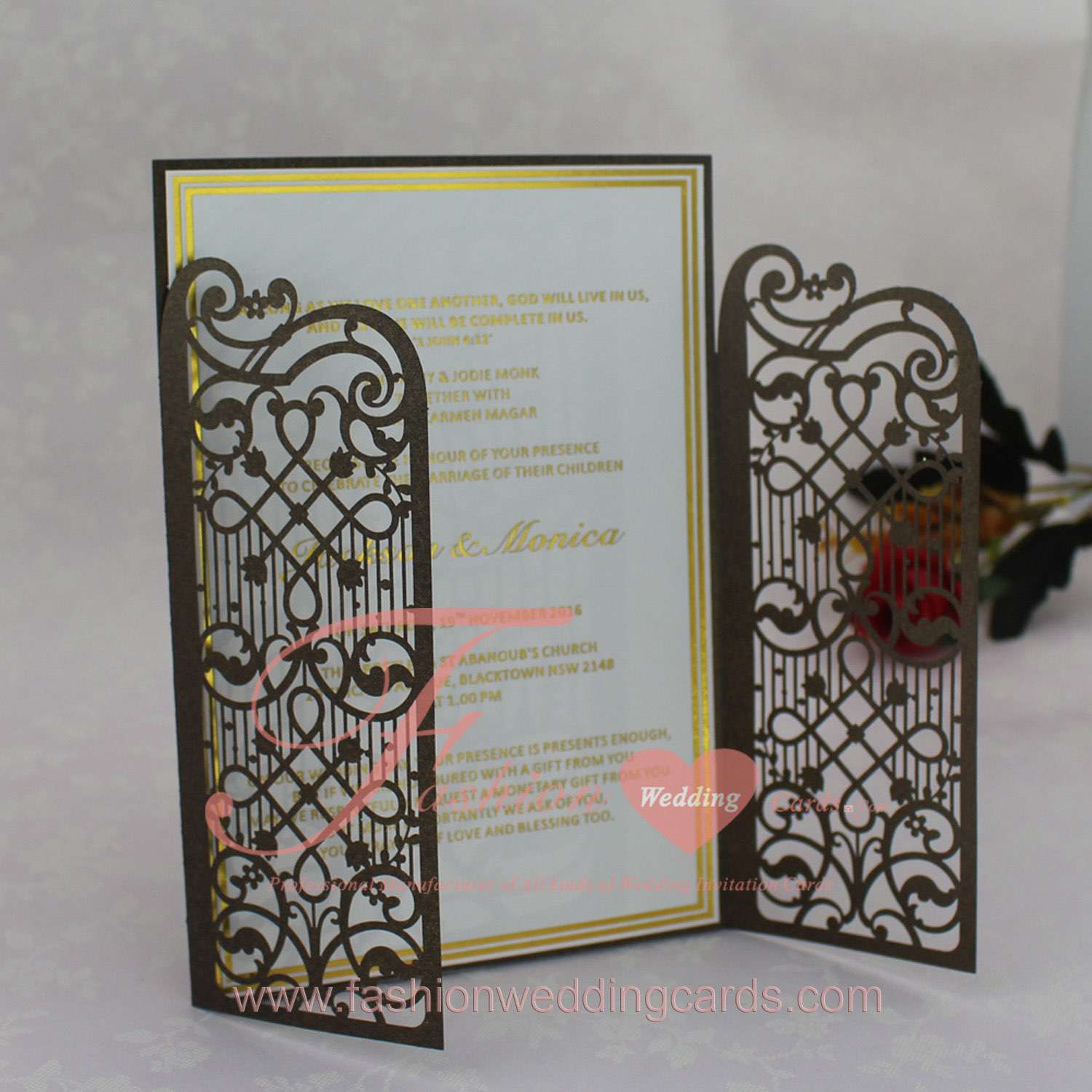 Free Templates Laser Cut Wedding Invitations USA